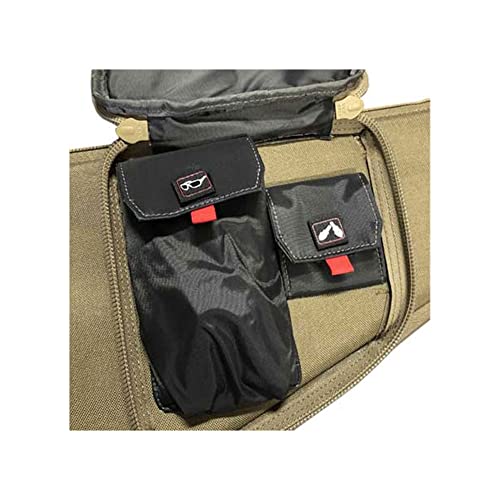 G.p.s. 35" Tactical Ar Padded Soft Rifle Case With External Handgun Case | Tan | Secure Durable Stain-Resistant Guns & Ammo Storage Range Bag With Shoulder Strap #TOP3
