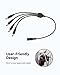 ANNKE Security Power Adapter Supply AC to DC 12V2A and 1-to-4 Splitter Power Cord for CCTV Surveillance Camera DVR System