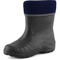 Ladeheid Children´s EVA Extra Light Wellington Boots Rainy Wellies Rain Boots KL058 (Graphite, 22 EU = 5.5 Child UK)