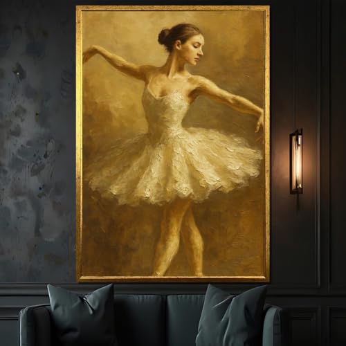 Tableau classique sur toile cadeau idéal ballerine 60 x 90 cm