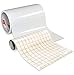 ORACAL Gloss White Adhesive Craft Vinyl for Cameo, Cricut & Silhouette Including Free Roll of Clear Transfer Paper (15ft x 12")