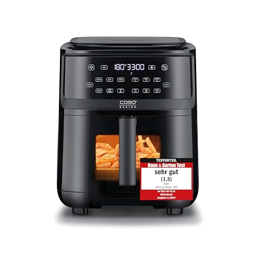 CASO AirFry & Steam 700 - Heißluftfritteuse und Dampfgarer - Testurteil: Sehr Gut, extra großes Korbvolumen 7 Liter, Dam...