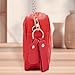 Cartera Roja de Mujer Fashionable Small Wallet Camera Case With Chain Shoulder Strap and Pendant Large Capacity Red Purse Suitable for Dating, Shopping
