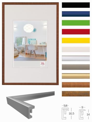 walther design Bilderrahmen rot 50 x 70 cm New Lifestyle Kunststoffrahmen KV070R – Ansicht 2