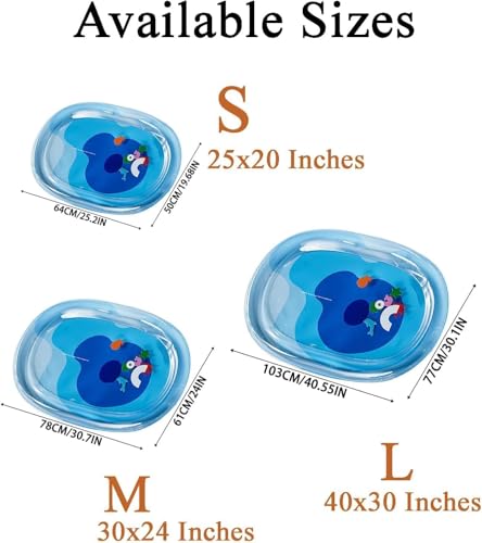 Generisch Neue Verdickung Wassermatte Katzen Kratzfest, Katzen Wassermatte, Katzenpool, Katzen Kühlmatte Katze mit Eine Fahrradpumpe, Haustiere Kühl Halten, Interaktives Spielzeug (B, 64 * 50 cm)