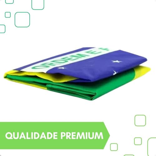 Bandeira Do Brasil (1,50 X 0,90) Reforçada Dupla Face