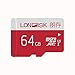 Produktbild LONDISK 64GB Micro SD-Karte Klasse 10 UHS-I Micro SDXC-Speicherkarte mit SD-Adapter,für HD-Videowiedergabe/Webcam (U3-64GB)