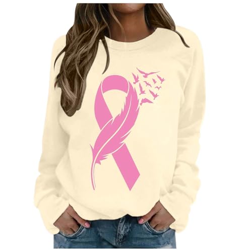 Tee shirt rose Octobre Rose pour femme, sweat trend confortable au quotidien