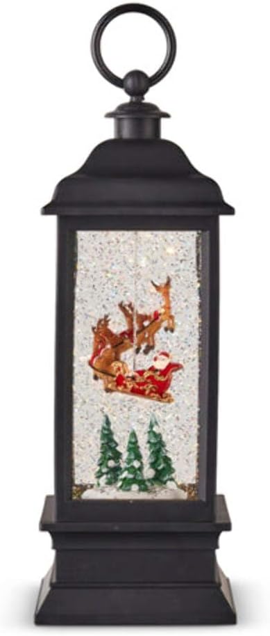 RAZ Imports 2022 Holiday Water Lanterns 11" Santa Flying Animated Water Lantern