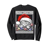 meowy christmas, miao gatto di natale brutto maglione felpa
