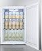 Summit Appliance FF31L7BICSS Commercially Style Built-in Capable Compact All-Refrigerator in Stainless Steel with Automatic Defrost, Adjustable Chrome Shelves, Digital Thermostat and Lock