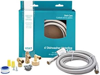 Smart Choice 6-Foot Stainless Steel Dishwasher Installation Kit