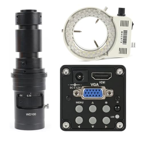 ���{�p�������A�N�Z�T���[ 14MP 1080P �r�f�I�������J���� 100X 130X 180X 200X 300X 500X C �}�E���g�����Y(With 500X LED Light)