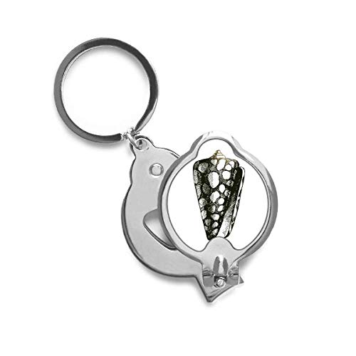 Coupe-ongles escargot noir avec illustration artistique et finition mate