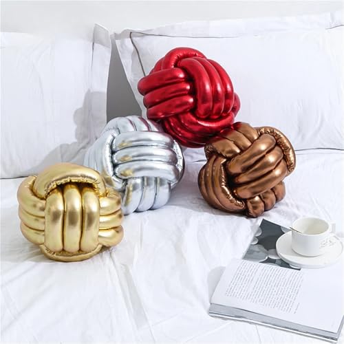 Oreiller boule noué à la main de 20cm pour dossier de lit - 4