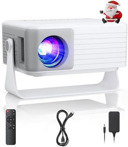 Mini Projector, 1080P Full HD Supported Portable Projector, AKIYO O1 Phone Projector for Home Theater, Movie, Outdoor, Compatible with iOS/Android/HDMI/USB/TV Stick/PC