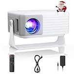 Proiettore, AKIYO O1 Proiettore Portatile 15000 Lumens, 2026 Upgraded Videoproiettore 4K Supporto Full HD 1080P, Auto Keystone, Zoom 50%, Rotabile 360°, per Phone/TV Stick/HDMI/USB/TF