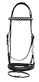 Farbe: braun Trensenzaum mit ENGL. Komb. Reithalfter BRAUN, Gr. Warmblut Zaum it ENGL. Komb. Reithalfter