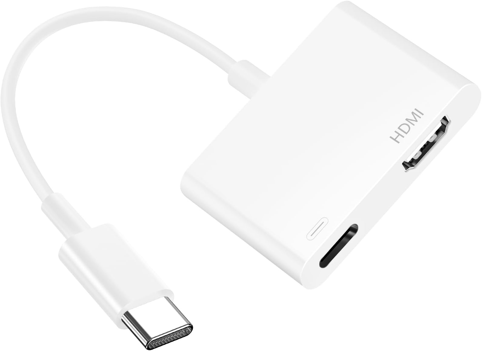 USB C to HDMI Adapter, [Apple MFi Certified] 1080P 4K@60Hz Video & Audio Sync Screen Converter Digital AV Adapter Compatible with iPhone 16/16Plus/16 Pro/16Pro Max/15/15Pro/Max to HDTV Projector