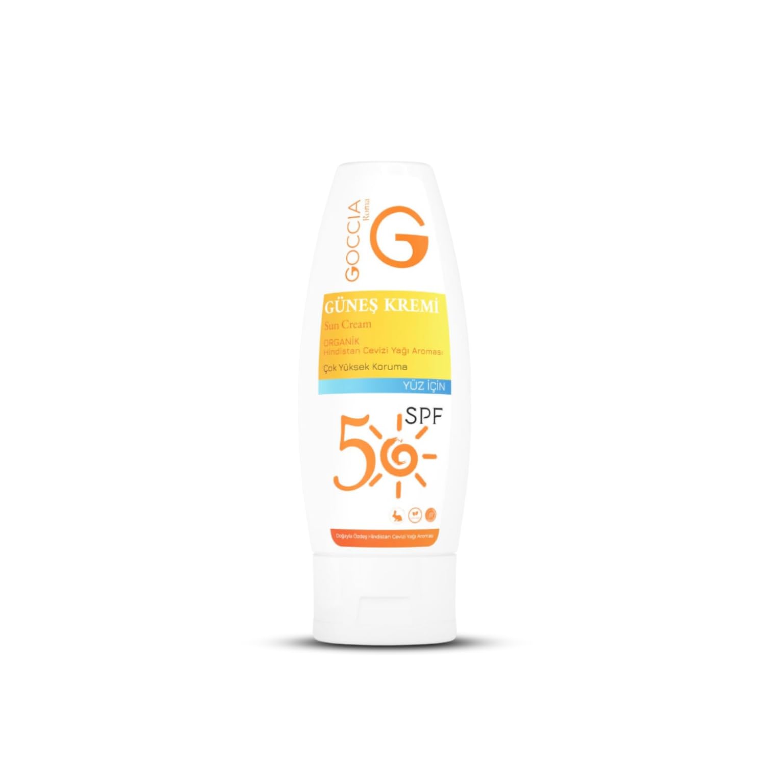 Goccia Güneş Kremi- 50 Spf Geniş Spektrumlu Koruma ve Doğal Nem Desteği- Sun Cream 75ml