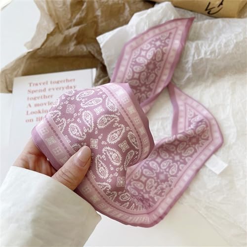 QTMY 4 Pack Purse Scarf for Bags Silk Head Scarf for Hair Handbag Women Scarfs Band Hair Neck Scarves Fashion Gifts,1873
