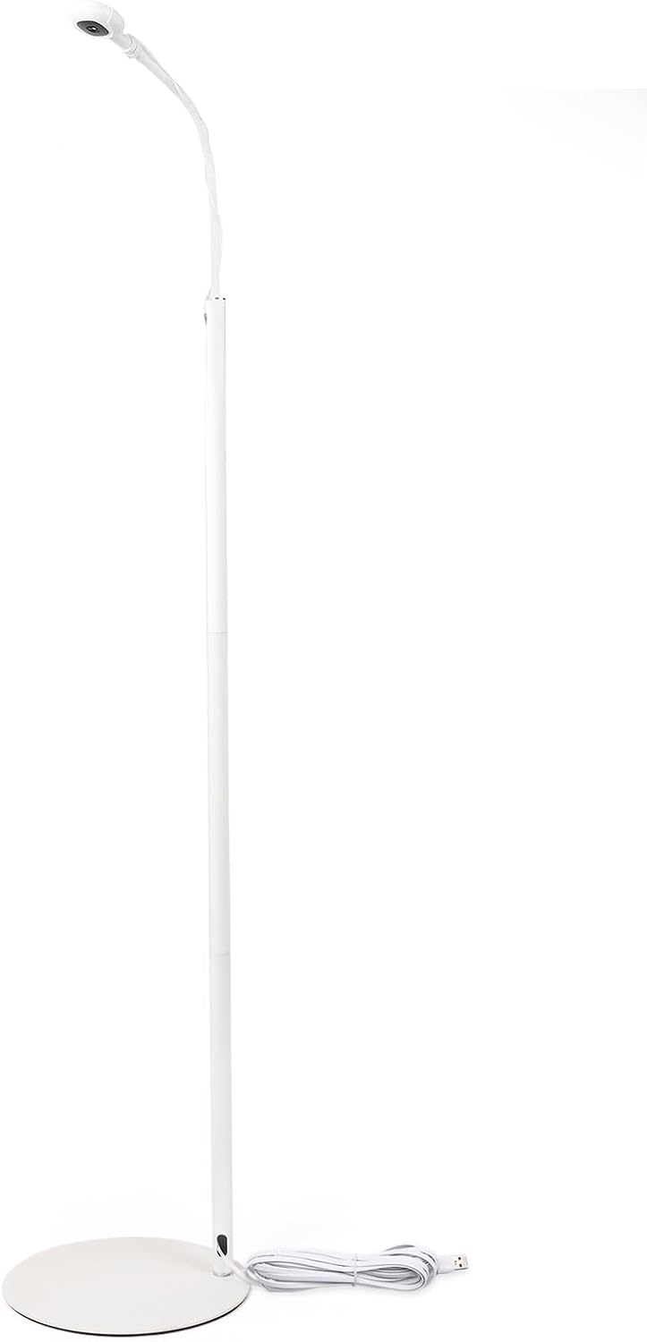 Floor Stand for Nanit Pro Baby Monitor, Heavy Duty Baby Monitor Holder with 360° Adjustable Gooseneck, No Tools Installation & Wall Damage Free, Stable Base (Camera Not Included)