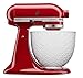 KitchenAid 5 Quart Ceramic Bowl for all KitchenAid 4.5-5 Quart Tilt-Head Stand Mixers KSM2CB5TWM, White Mermaid lace