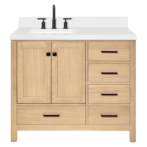 ARIEL Cambridge 43 Inch Oak Vanity thumbnail