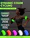 Fitense 2025 New-Shaped Rechargeable LED Armband 2-Pack, High Visibility Reflective Running Gear for Night Safety, 5 Colors & 3 Modes Light Up Armbands for Night Walking, Cycling, Gift for Women Men