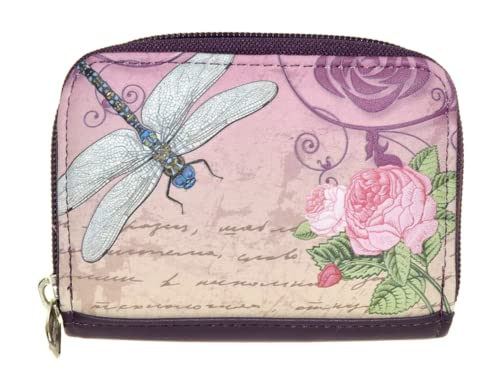 Shag Wear Vintage Dragonfly Coin Purse Purple