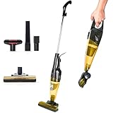 Merlin 2-in-1 Pro Vacuum Cleaner (Gold) | Corded, 850W Powerful Suction, Multiple Attachments | Lightweight Upright & Handheld Hoover for Carpet, Hard Floors, Pet Hairs & Cars