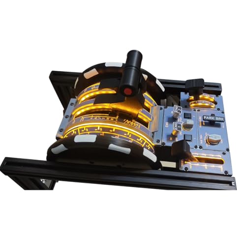 ENGINEDIY Flight Simulator Throttle Quadrant, Rowsfire D107 A32X A31X A19X Motorized Throttle-Quadrant for Flight Sim - Backlit, Full Range Motion, Compatible with MSFS2020/2024, X-Plane