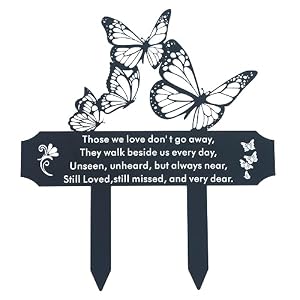 Sweearth Grabschmuck Schmetterling Garten Marker