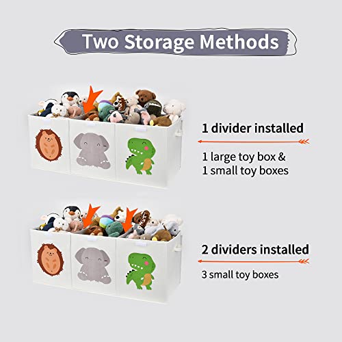 Granny Says Toy Boxes For Kids Extra Large, Multipurpose Toy Chest, Fabric Toy Bin Storage Organizer, Storage Box Decorative For Organizing Bedroom, Pearl White, 1-Pack #TOP5