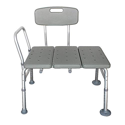 Wheelchair to Bath Tub Shower Transfer Bench Bath Transfer Seat with Hand Rail