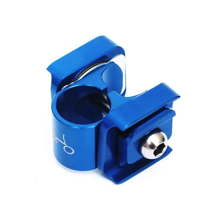 Collier de serrage selle Brompton bleu Pentaclip pour trajets urbains