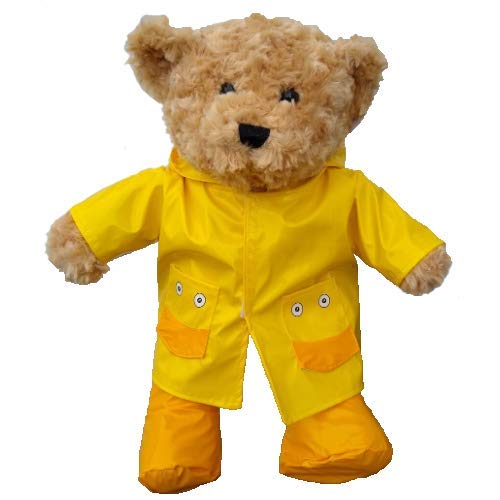 Impermeable amarillo - Ropa de oso de peluche - 40 cm - Oso no incluido Cover