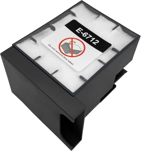 Image of CANOFF T6712 Maintenance FIst Ink Box with Chip for Workforce Pro Wf-r8590,Wf-r8590dwf,Wf-r8590dtwf,Wf-r8590dtwf,Wf-r8590d3tw (T6712 Maintenance Box with Chip)