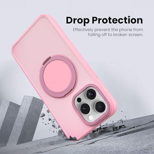 Coque iPhone 15 Pro Max MagSafe avec anneau support magnétique 360 - 6