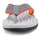 ChayChax Herren Flip Flops Weiche Zehentrenner Outdoor Sports Beach Sandalen rutschfest Pool Badelatschen Pantoffeln,Grau-Orange,43 EU