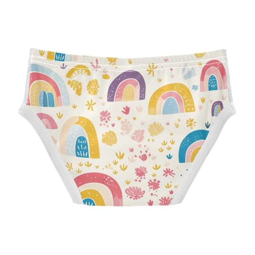 KLL Cute Rainbow Boho Style Toddler Boys Cotton Athletic Underwear Cute Children Undies2