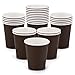 Fedmut 8 OZ Disposable Paper Cups, 25 Packs Coffee Drinking Cups,Hot Beverage Paper Party Cups, Disposable Cups for Water,Coffee,Juice,Party (Brown) 1