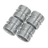 POPETPOP 4 pezzi Connettore Doppia Testa Filettato per Supporti Ripiani Accessori Scaffalature in Metallo Resistente e Facile da Installare per Cremagliere Armadio e Rack Wire Shelf