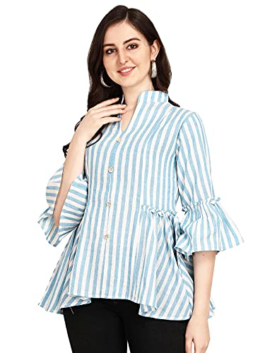 Image of DHRUVI TRENDZ Women's Cotton Regular Fit Top