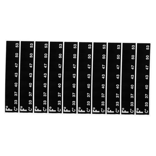 PartyKindom 10pcs Sourdough Brewing Thermometer Strips Adhesive Temperature Sticker for Beer Home Brewing
