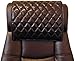 Azrah Traders Leather Recliner Chair Headrest Cover - Sofa, Love Seat, Furniture Protector, Theater Seat Cover/SlipCover for Home & Office, 30x50 Inches - Quilt Brown Pack of 1