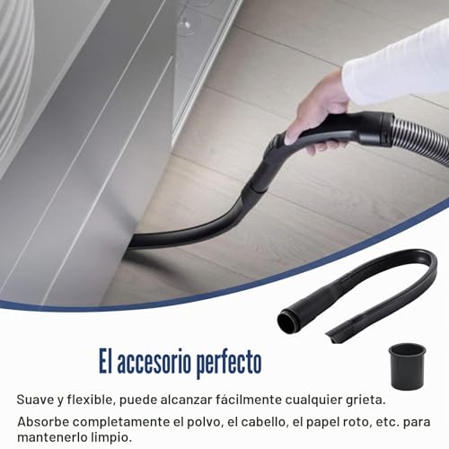 Miniatura 6 de Boquilla Flexible Para Juntas Para Aspiradora, Para Todas Las Aspiradoras Con Conexión De 35 32 Mm, Boquilla Universal De 62 Cm, Accesorio Para La Limpieza Debajo De Muebles Y Asientos De Coche