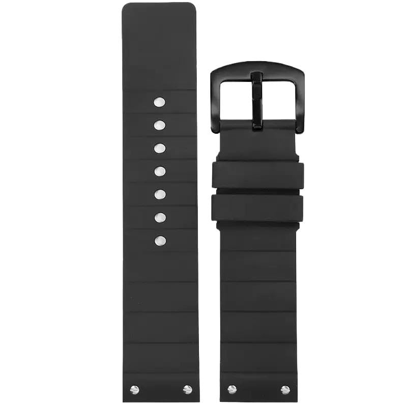 Bracelet caoutchouc noir Cartier Santos 100 homme étanche et résistant