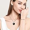 XIANNVXI Black Necklaces for Women Crystal Necklaces for Women Black Obsidian Necklace Healing Gemstone Pendant Heart Necklace Ladies Necklace Jewellery #5
