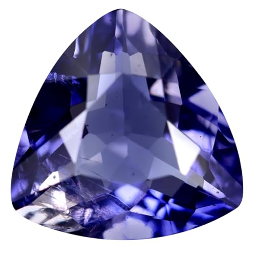 Iolite naturelle en vrac 3.09 ct taille triangle 10mm pour création de bijou unique